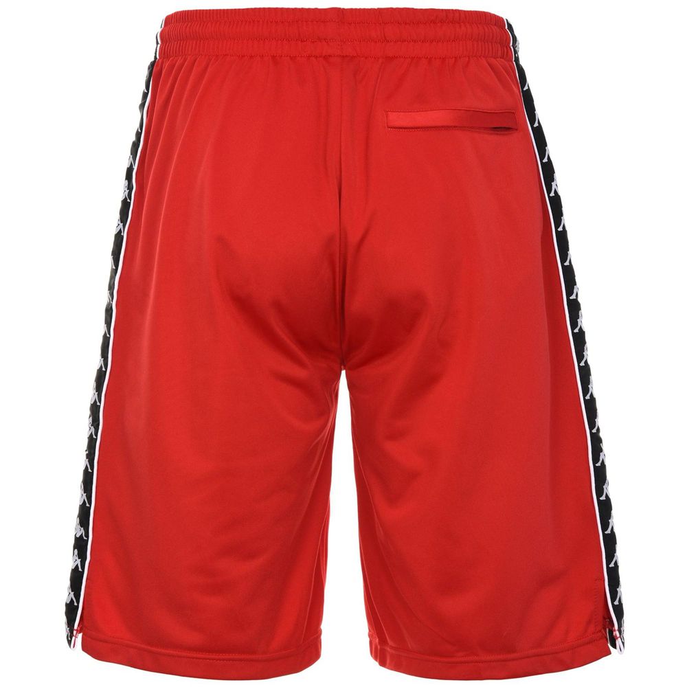 Men Kappa 222 Banda Treadwellz Shorts Red | 914086-SQR