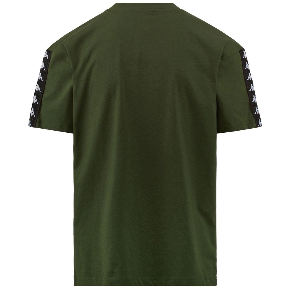 Men Kappa 222 Banda Vasto T-Shirt Green | 294513-NUO