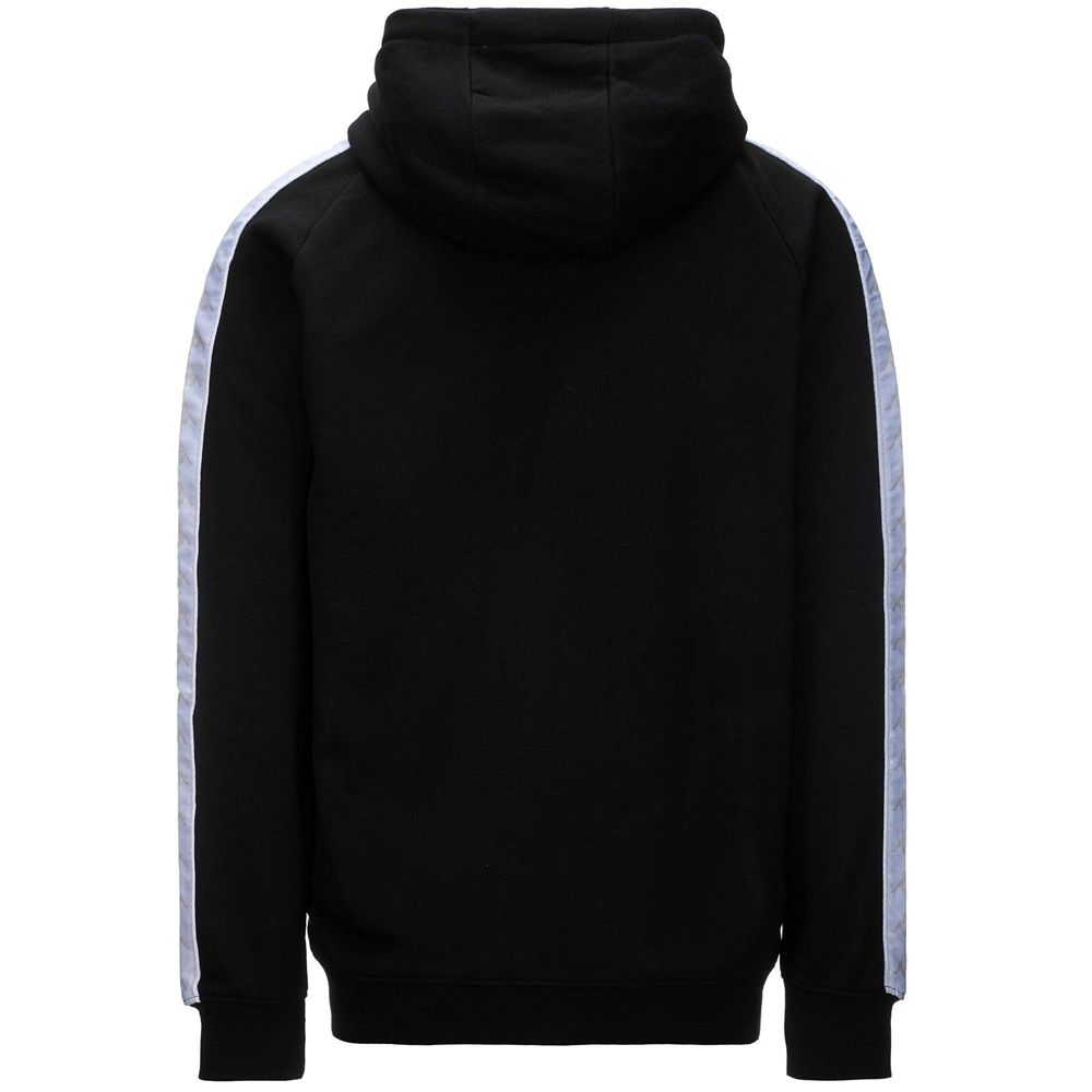 Men Kappa 222 Banda Zamin 2 Hoodie Black | 281540-PVB