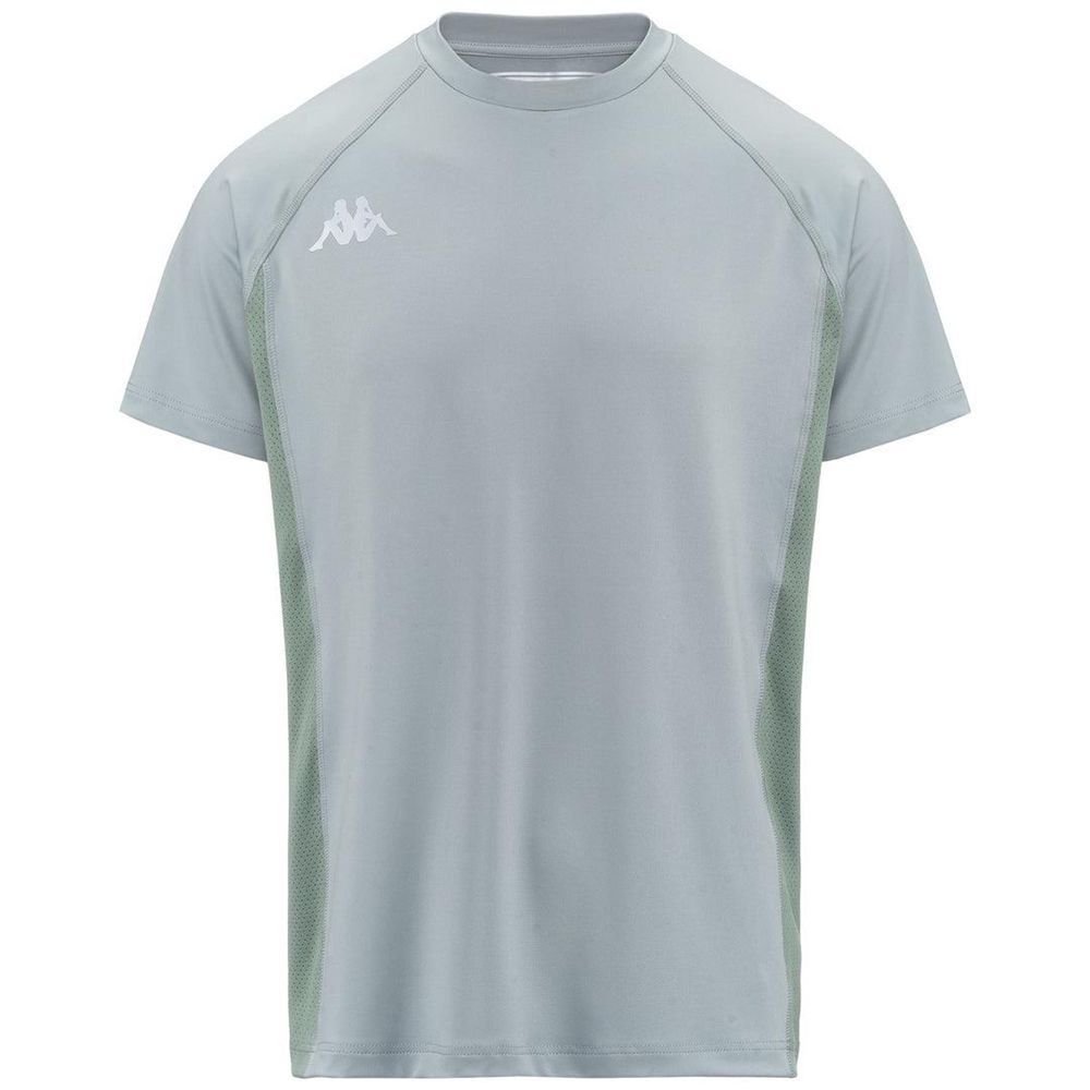 Men Kappa 3 Cento 3 17 T-Shirt Grey | 271563-YWT