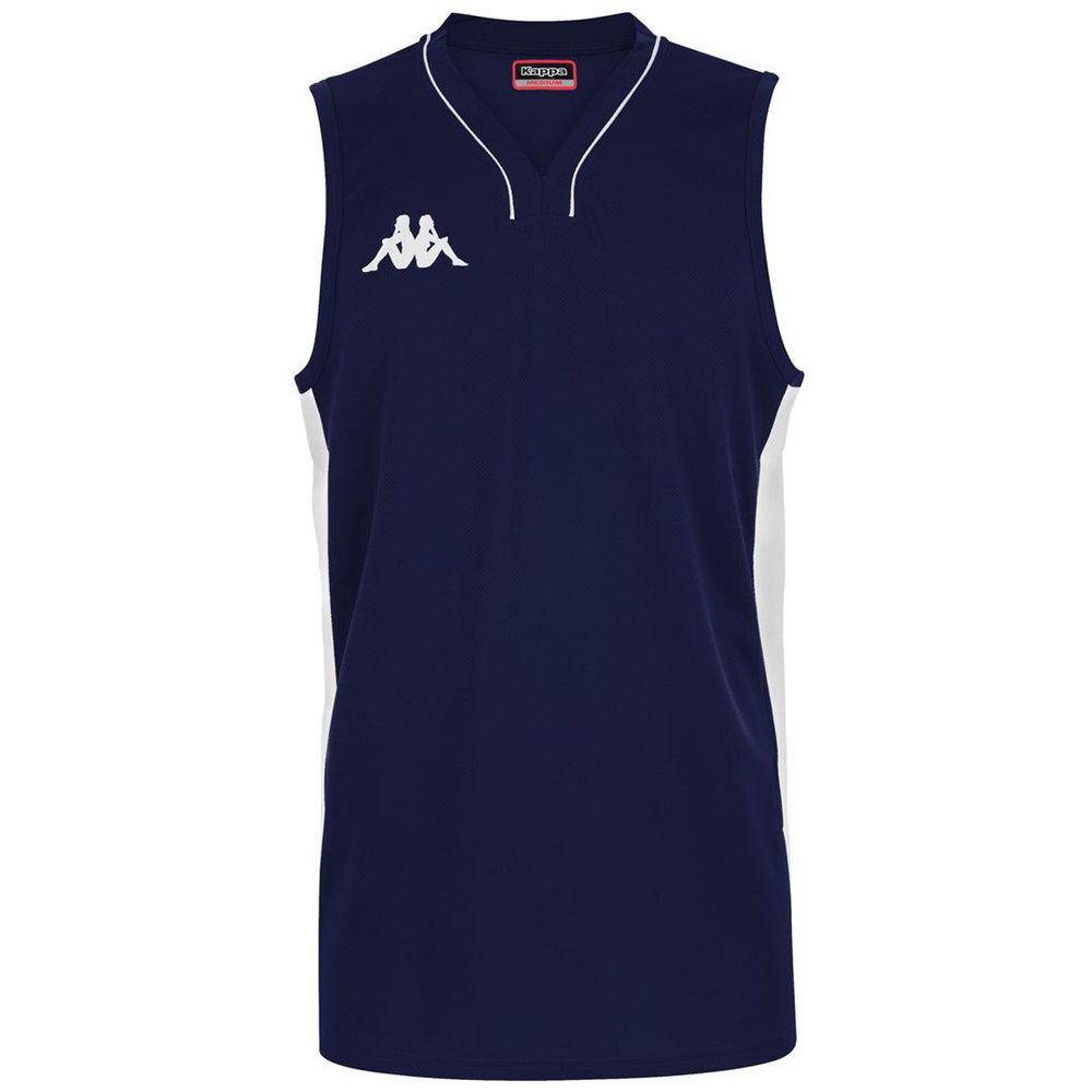 Men Kappa 4 Basket Cairo Jersey Navy | 176382-TNI