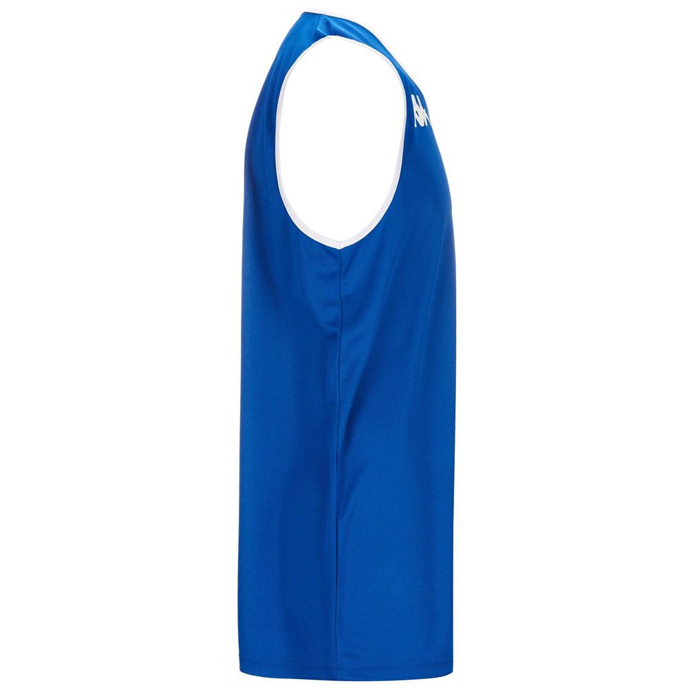 Men Kappa 4 Basket Danco Jersey Blue | 245860-ZIP