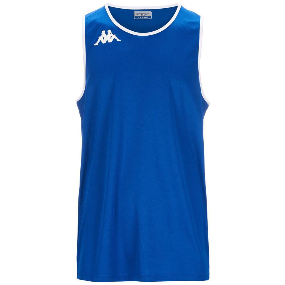 Men Kappa 4 Basket Danco Jersey Blue | 245860-ZIP