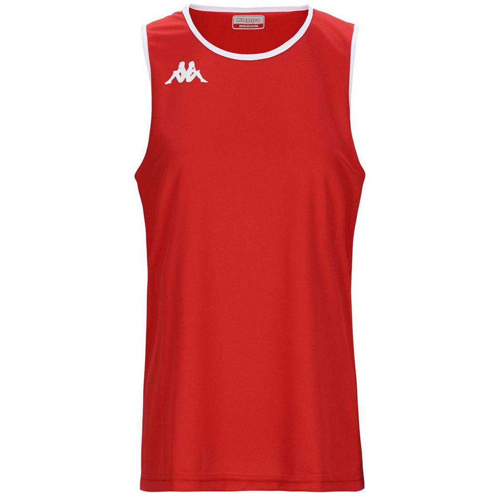 Men Kappa 4 Basket Danco Jersey Red | 402938-EYT