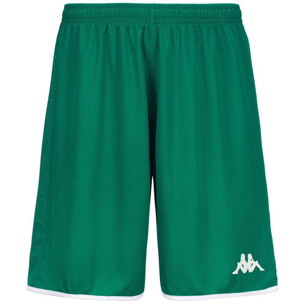 Men Kappa 4 Basket Dumpo Shorts Green | 185034-JYB