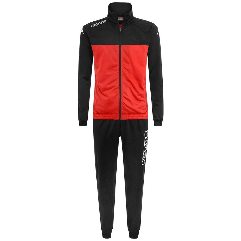 Men Kappa 4 Football Alfon Tracksuit Black | 083154-FWN