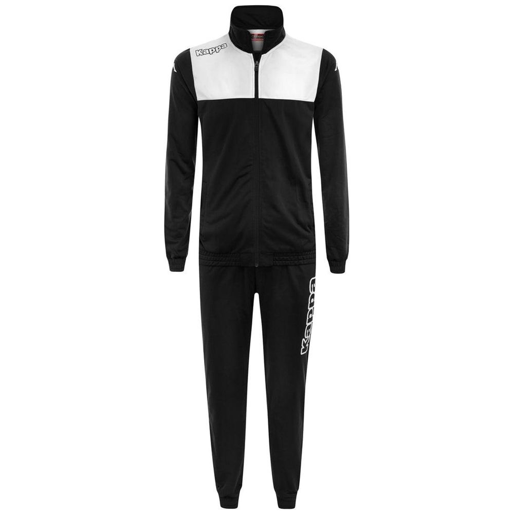 Men Kappa 4 Football Alfon Tracksuit Black | 134095-SCM