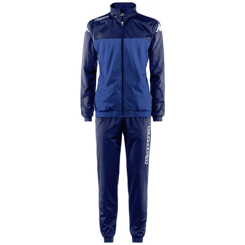 Men Kappa 4 Football Alfon Tracksuit Blue | 859340-TLP