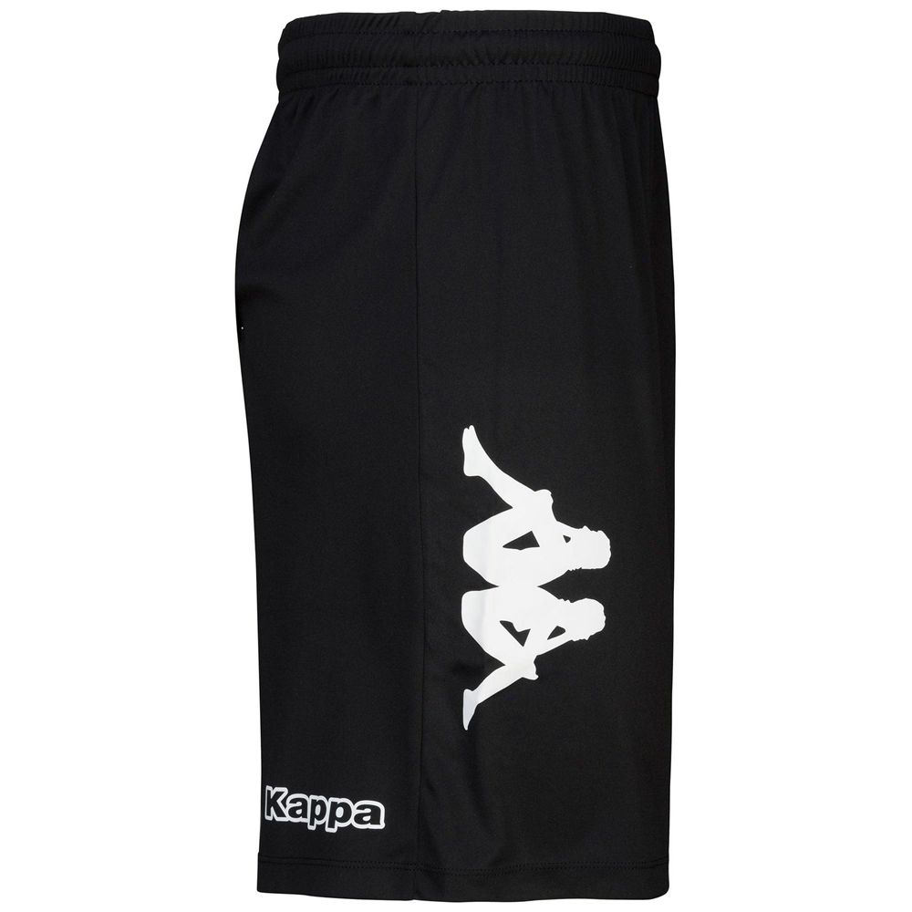 Men Kappa 4 Football Blixo Shorts Black | 075219-DFR