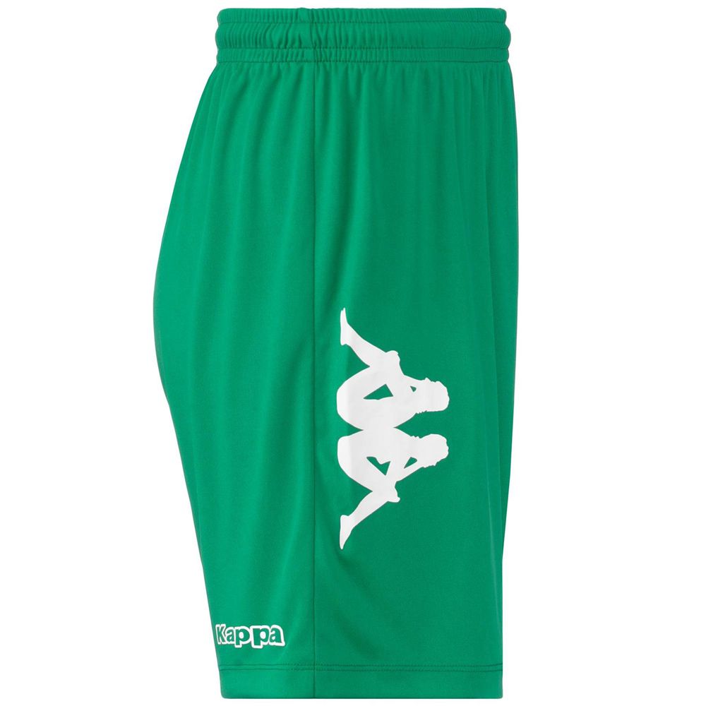 Men Kappa 4 Football Blixo Shorts Green | 796420-NZJ