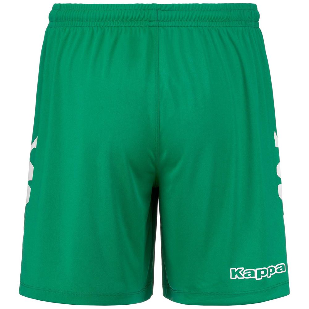 Men Kappa 4 Football Blixo Shorts Green | 796420-NZJ