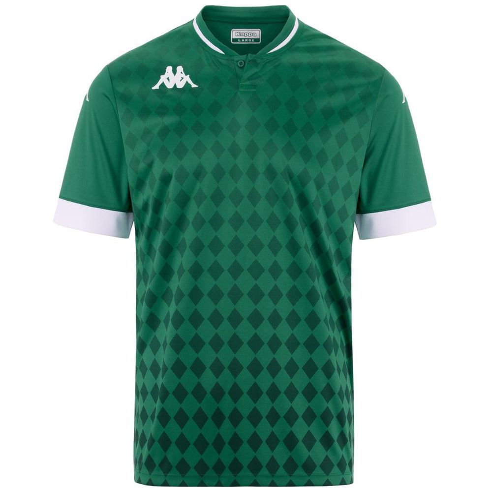 Men Kappa 4 Football Bofi Jersey Green | 512079-LIE