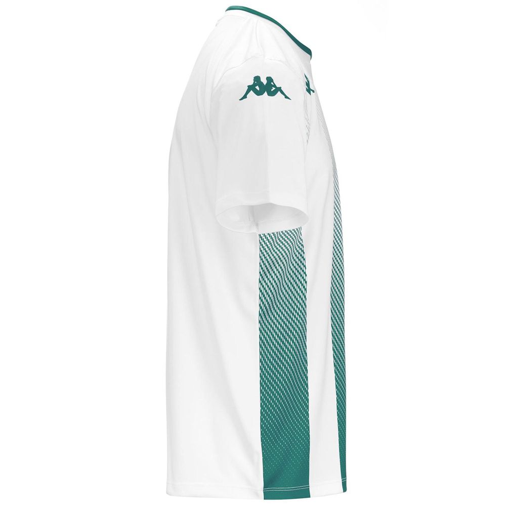 Men Kappa 4 Football Bugo Jersey White | 907342-RHQ