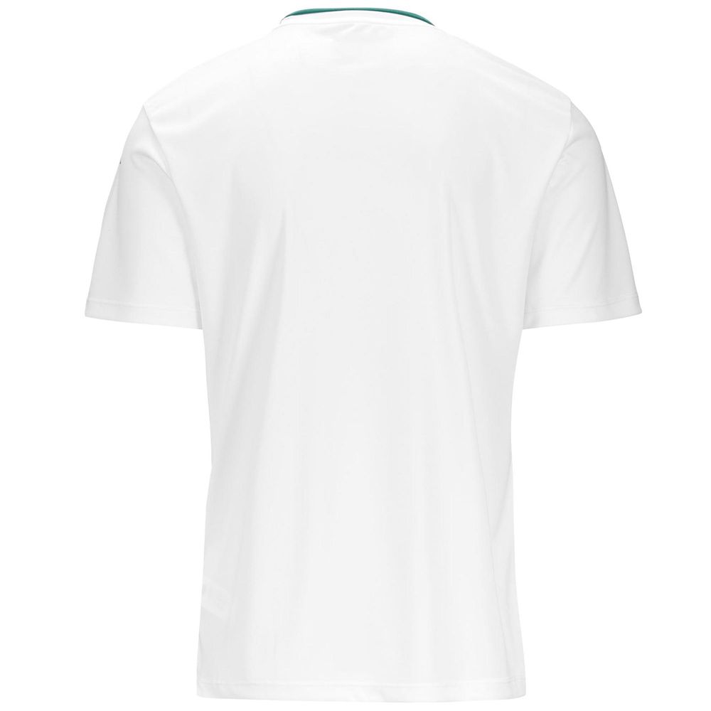 Men Kappa 4 Football Bugo Jersey White | 907342-RHQ