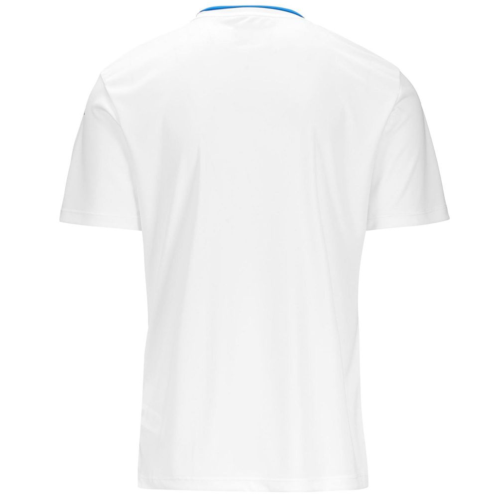 Men Kappa 4 Football Bugo Jersey White | 732695-LRF