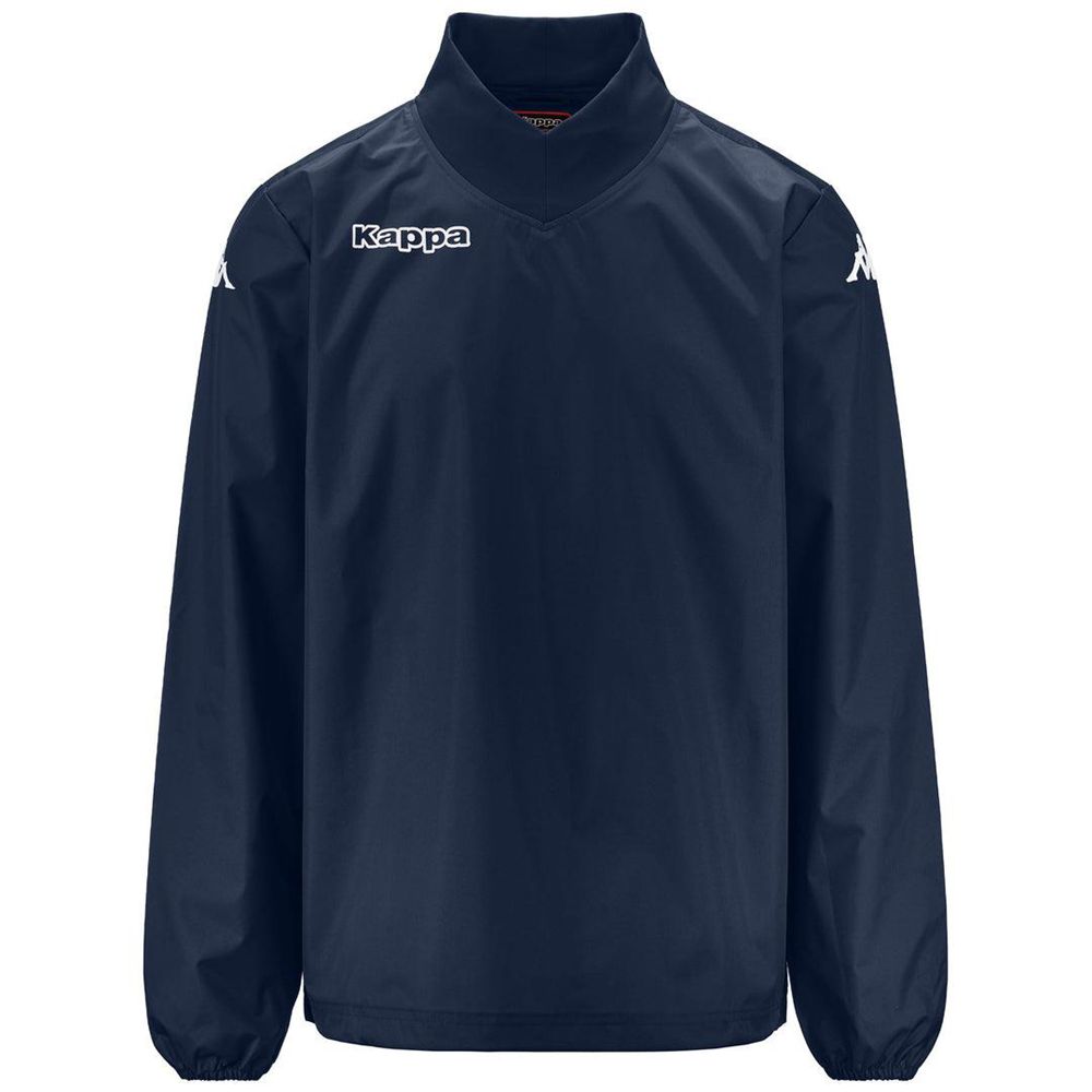 Men Kappa 4 Football Burner Sweater Navy | 604289-MCU