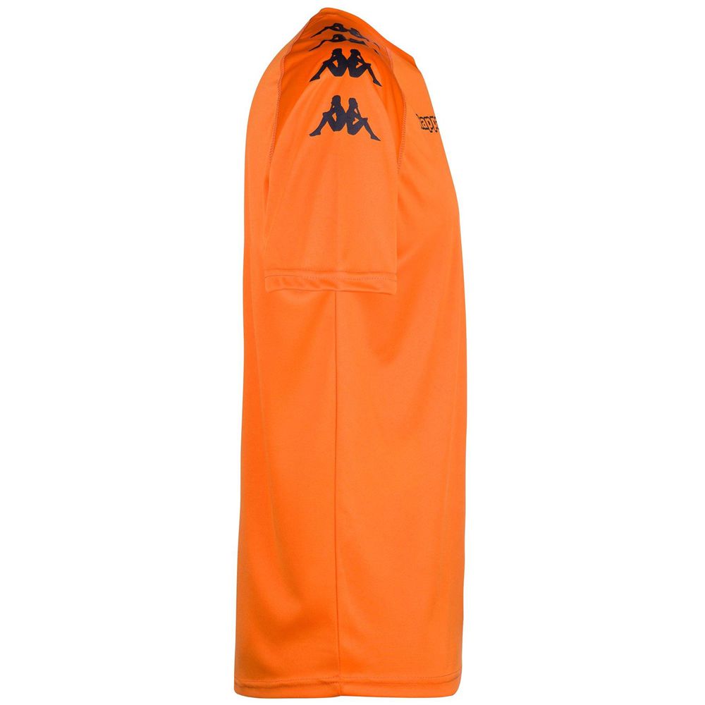 Men Kappa 4 Football Castolo Jersey Orange | 291758-OUT