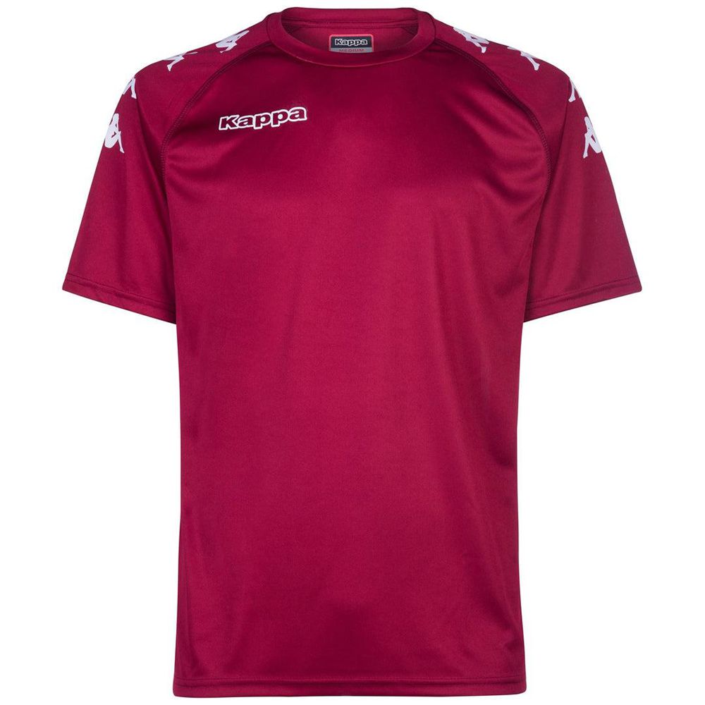 Men Kappa 4 Football Castolo Jersey Red | 807254-ZIT