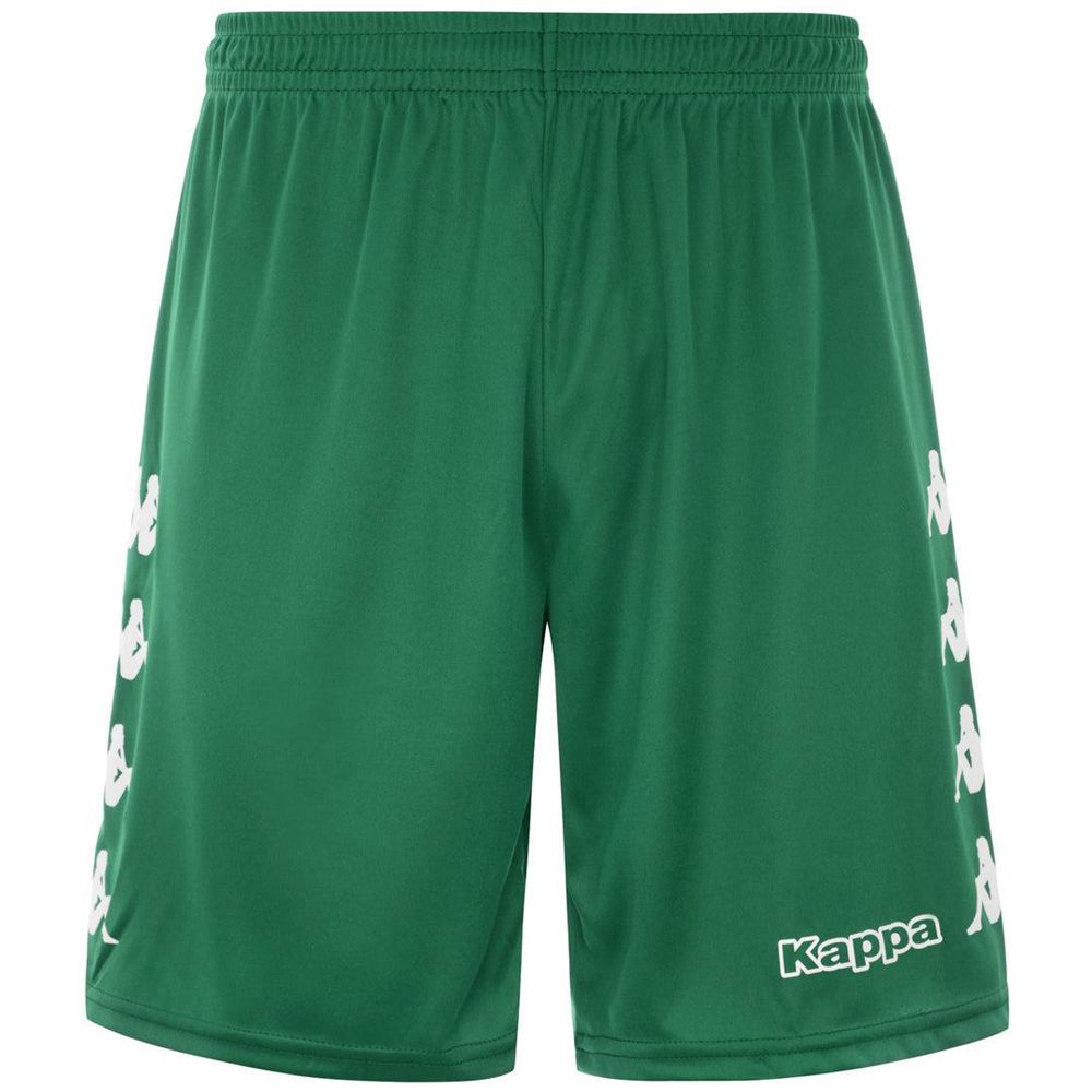 Men Kappa 4 Football Curchet Shorts Green | 254678-NYI