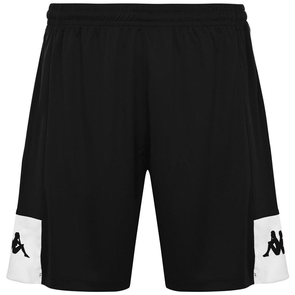 Men Kappa 4 Football Daggo Shorts Black | 207143-RWM