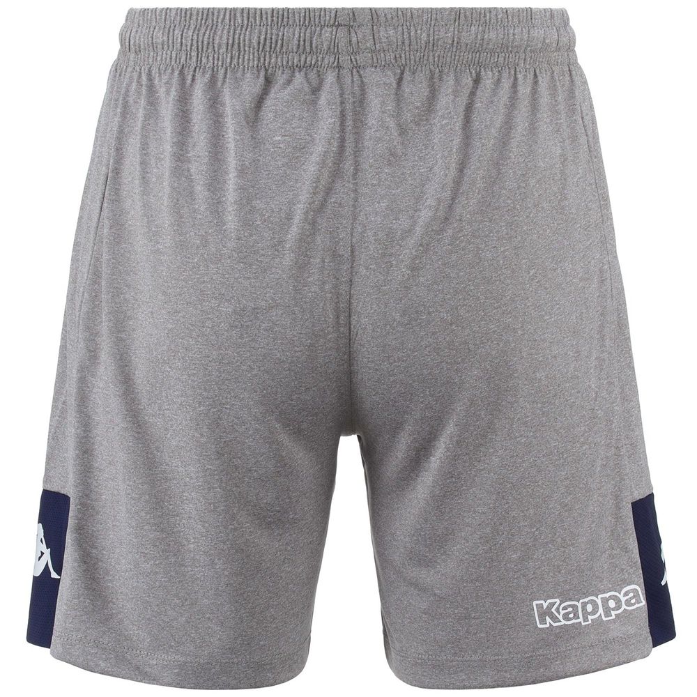 Men Kappa 4 Football Daggo Shorts Grey | 710638-BRV