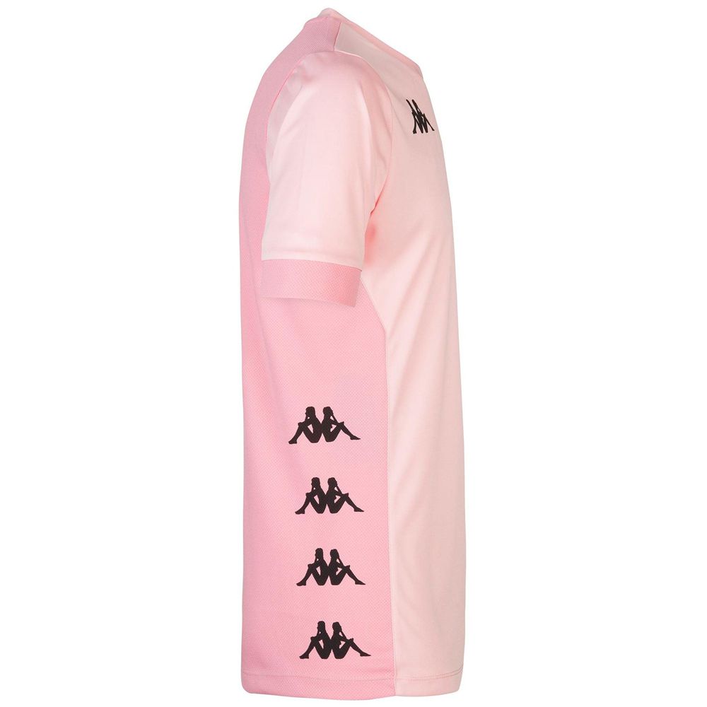 Men Kappa 4 Football Dervio Jersey Pink | 291853-EGH