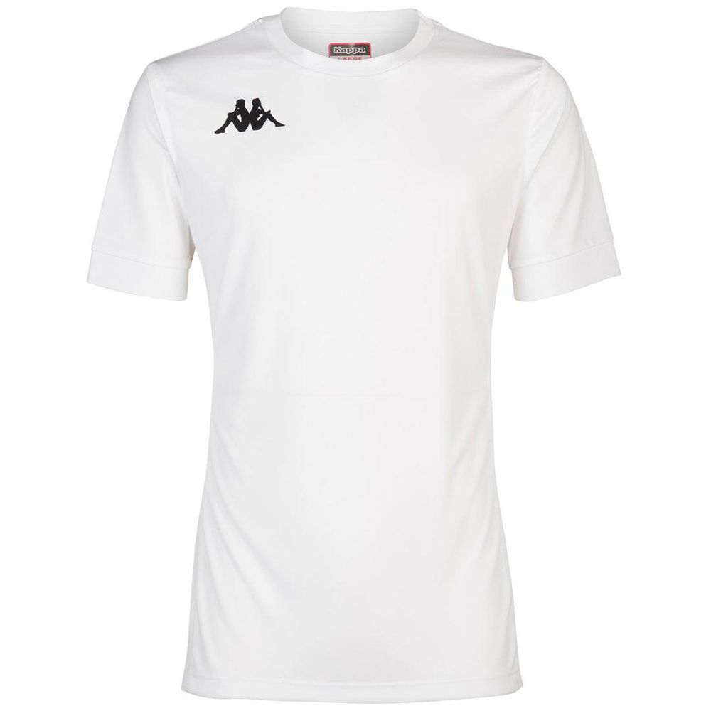 Men Kappa 4 Football Dervio Jersey White | 350147-BCU