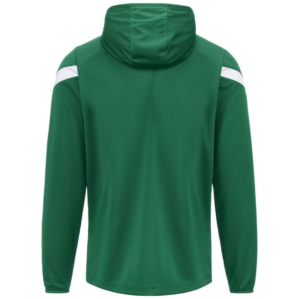 Men Kappa 4 Football Dolve Hoodie Green | 086945-KRF