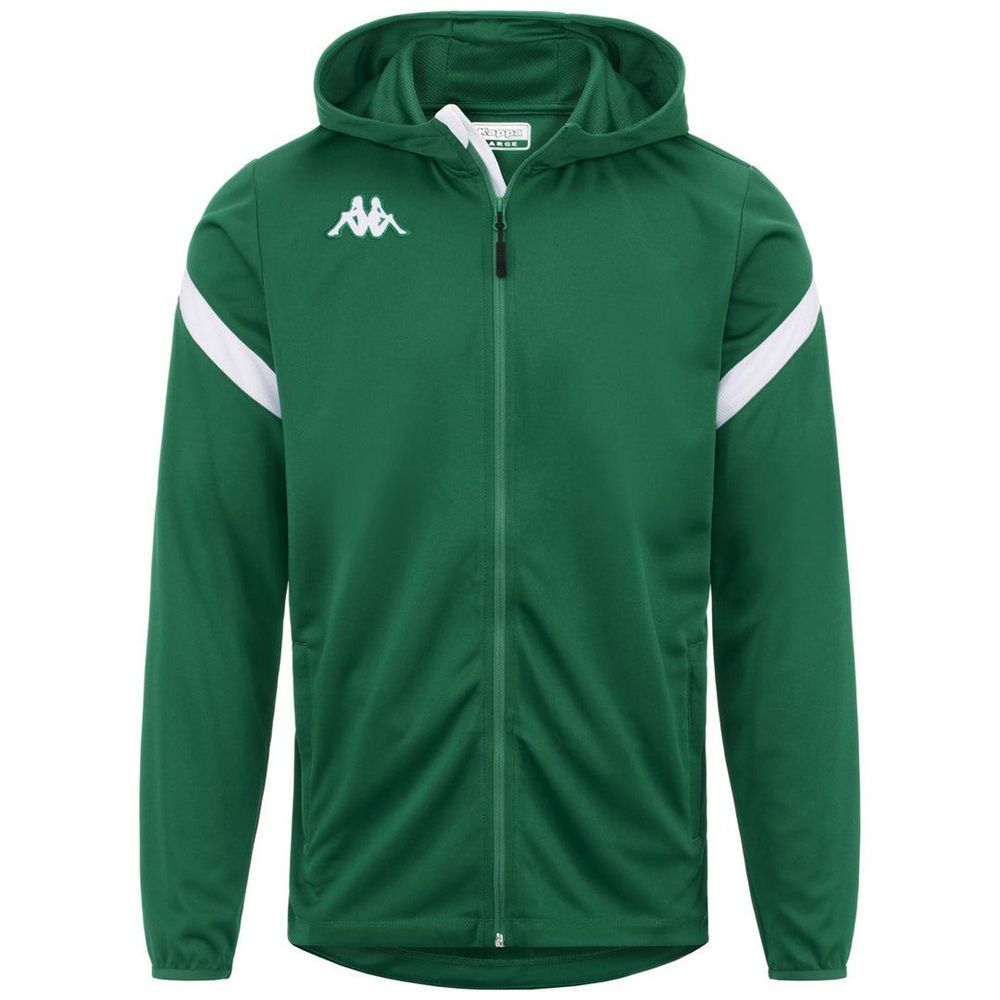 Men Kappa 4 Football Dolve Hoodie Green | 086945-KRF