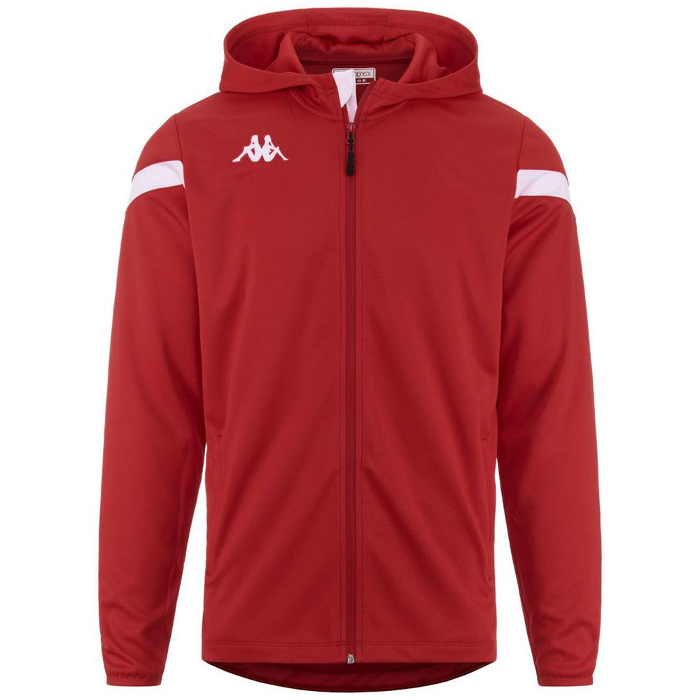 Men Kappa 4 Football Dolve Hoodie Red | 402976-UZR