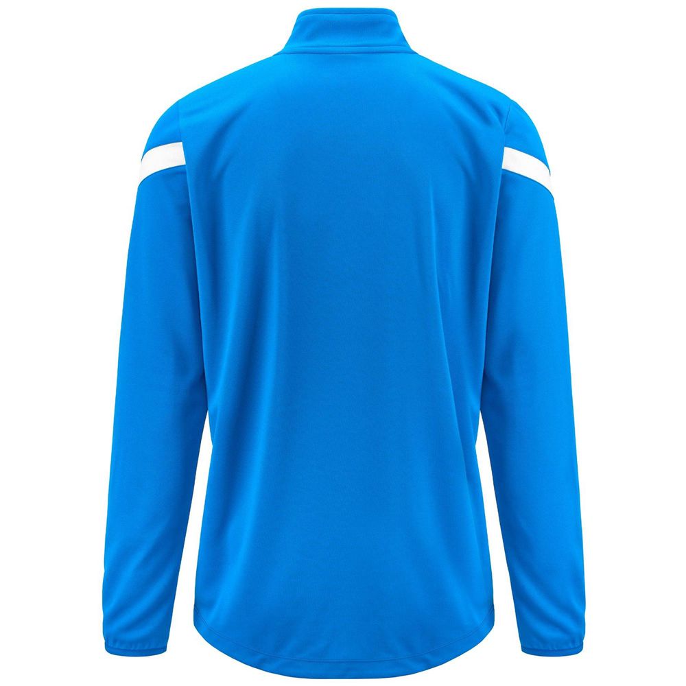 Men Kappa 4 Football Dolvole Sweater Blue | 730841-RCO