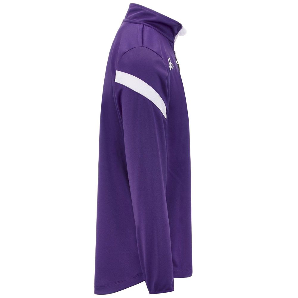 Men Kappa 4 Football Dolvole Sweater Purple | 469570-LMP