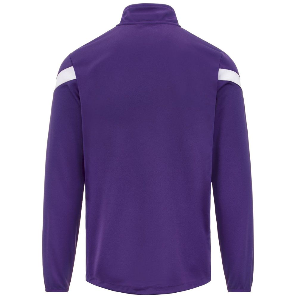 Men Kappa 4 Football Dolvole Sweater Purple | 469570-LMP