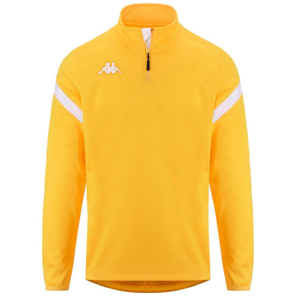 Men Kappa 4 Football Dolvole Sweater Yellow | 039182-PAN