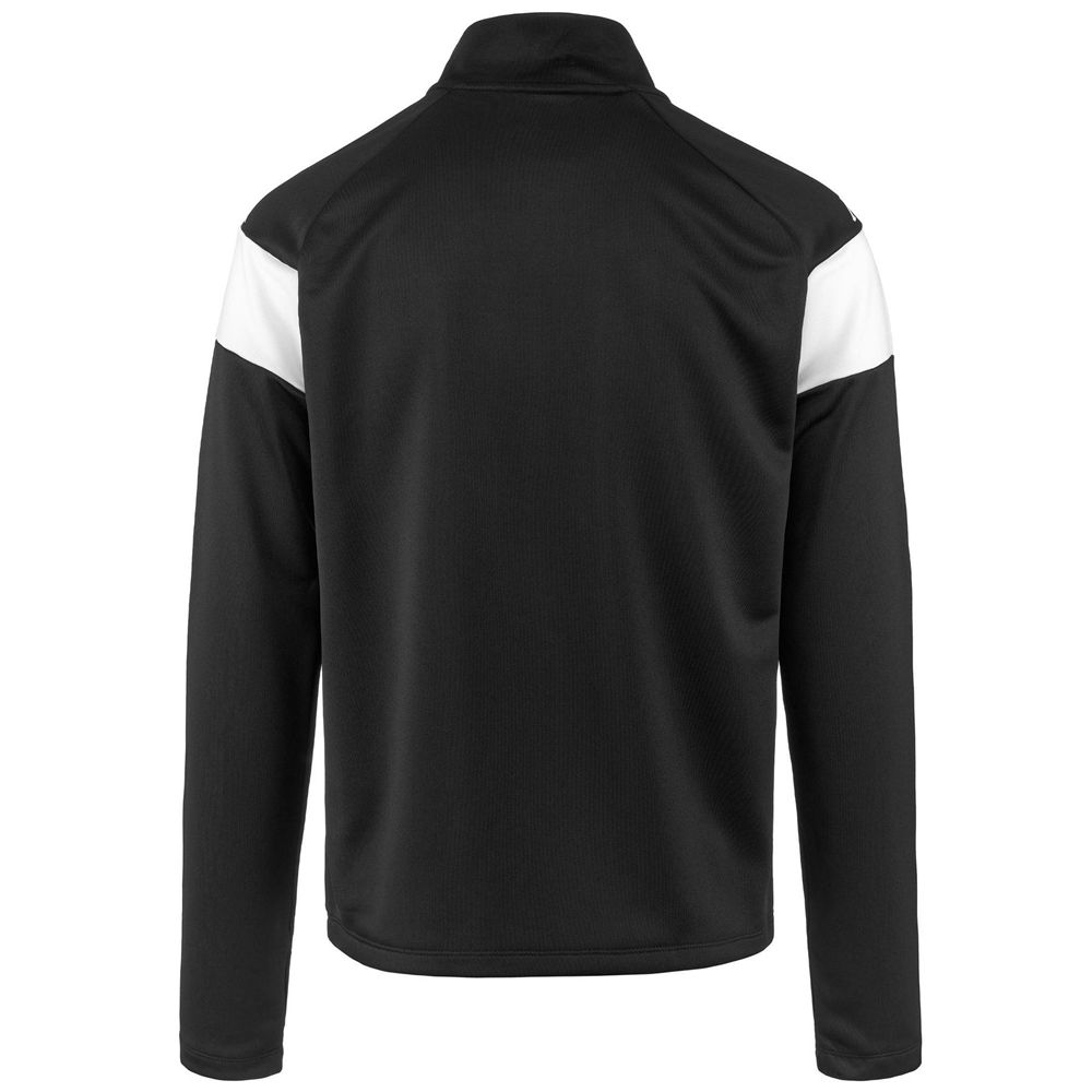 Men Kappa 4 Football Dovare Sweater Black | 728359-FKN