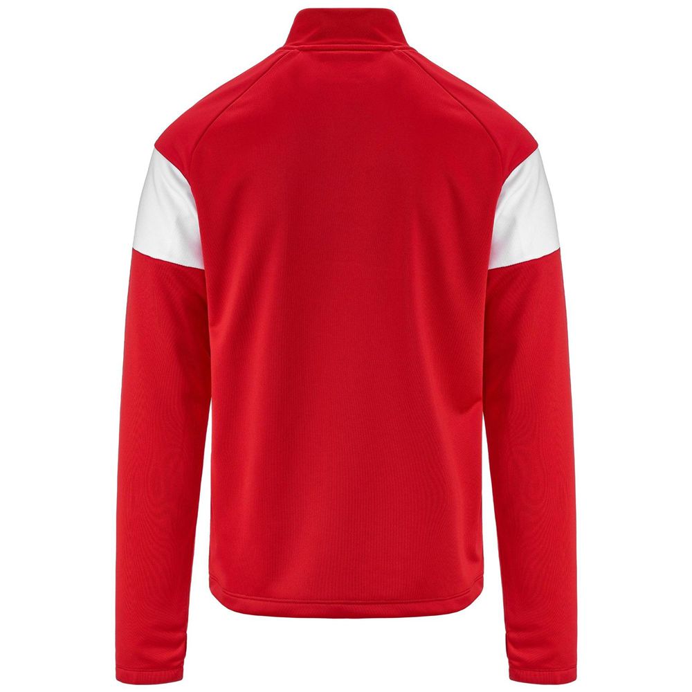 Men Kappa 4 Football Dovare Sweater Red | 654910-LUH