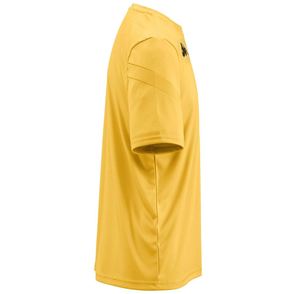 Men Kappa 4 Football Dovo Jersey Yellow | 928706-JMA