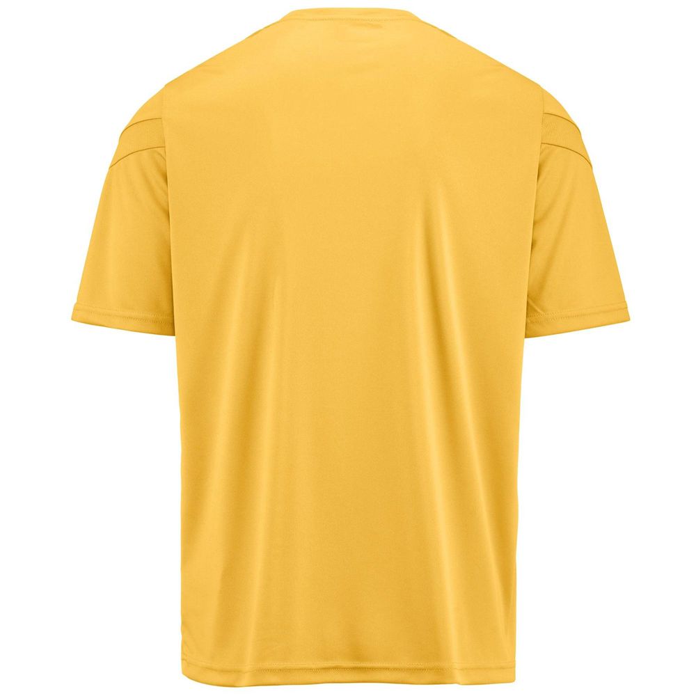 Men Kappa 4 Football Dovo Jersey Yellow | 928706-JMA