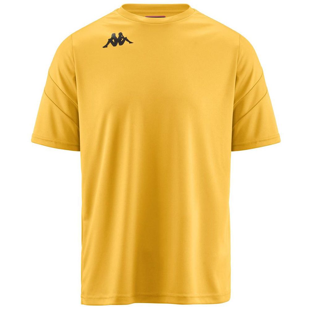 Men Kappa 4 Football Dovo Jersey Yellow | 928706-JMA