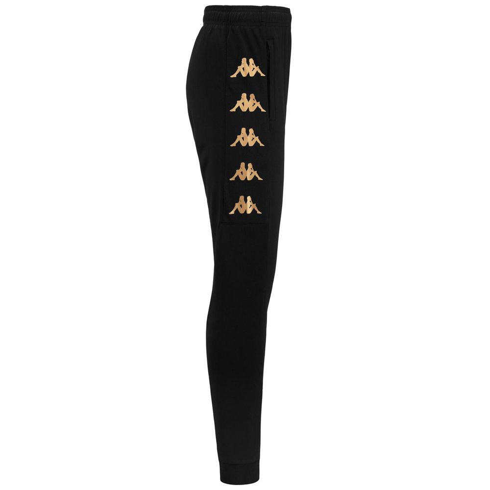 Men Kappa 4 Football Gaschin Pants Black | 657123-UKB