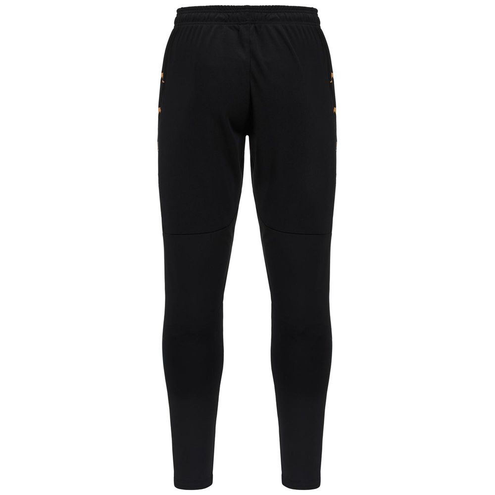 Men Kappa 4 Football Gaschin Pants Black | 657123-UKB