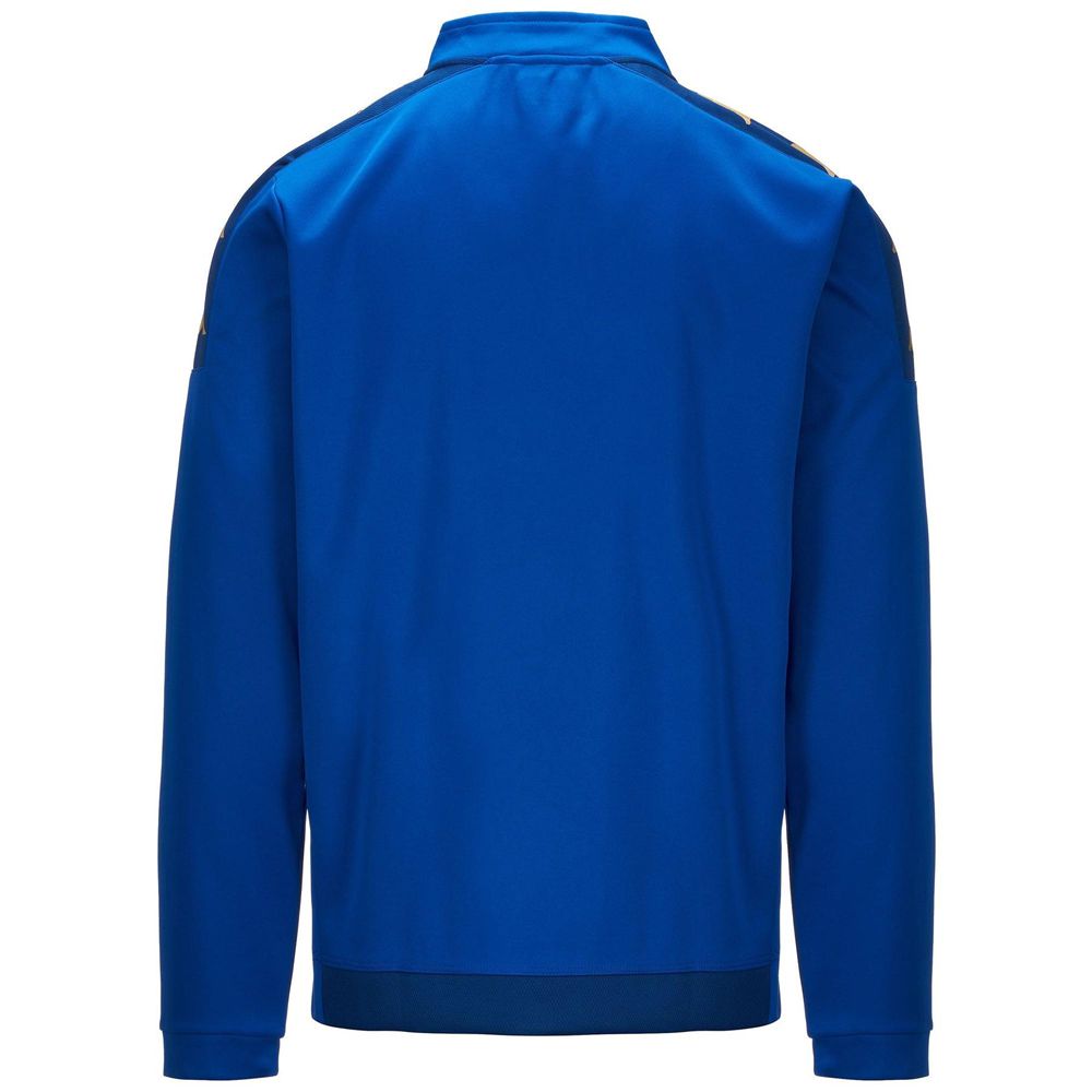 Men Kappa 4 Football Gassolo Sweater Blue | 945187-EDF