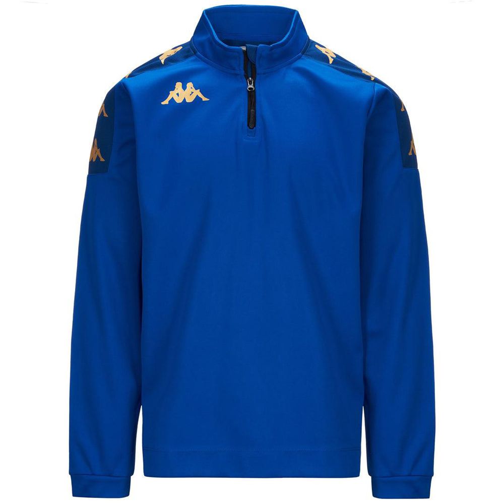 Men Kappa 4 Football Gassolo Sweater Blue | 945187-EDF