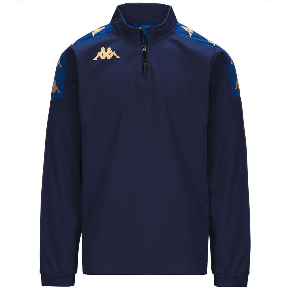 Men Kappa 4 Football Gassolo Sweater Navy | 974631-HDN