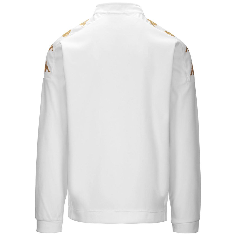 Men Kappa 4 Football Gassolo Sweater White | 497813-EMH