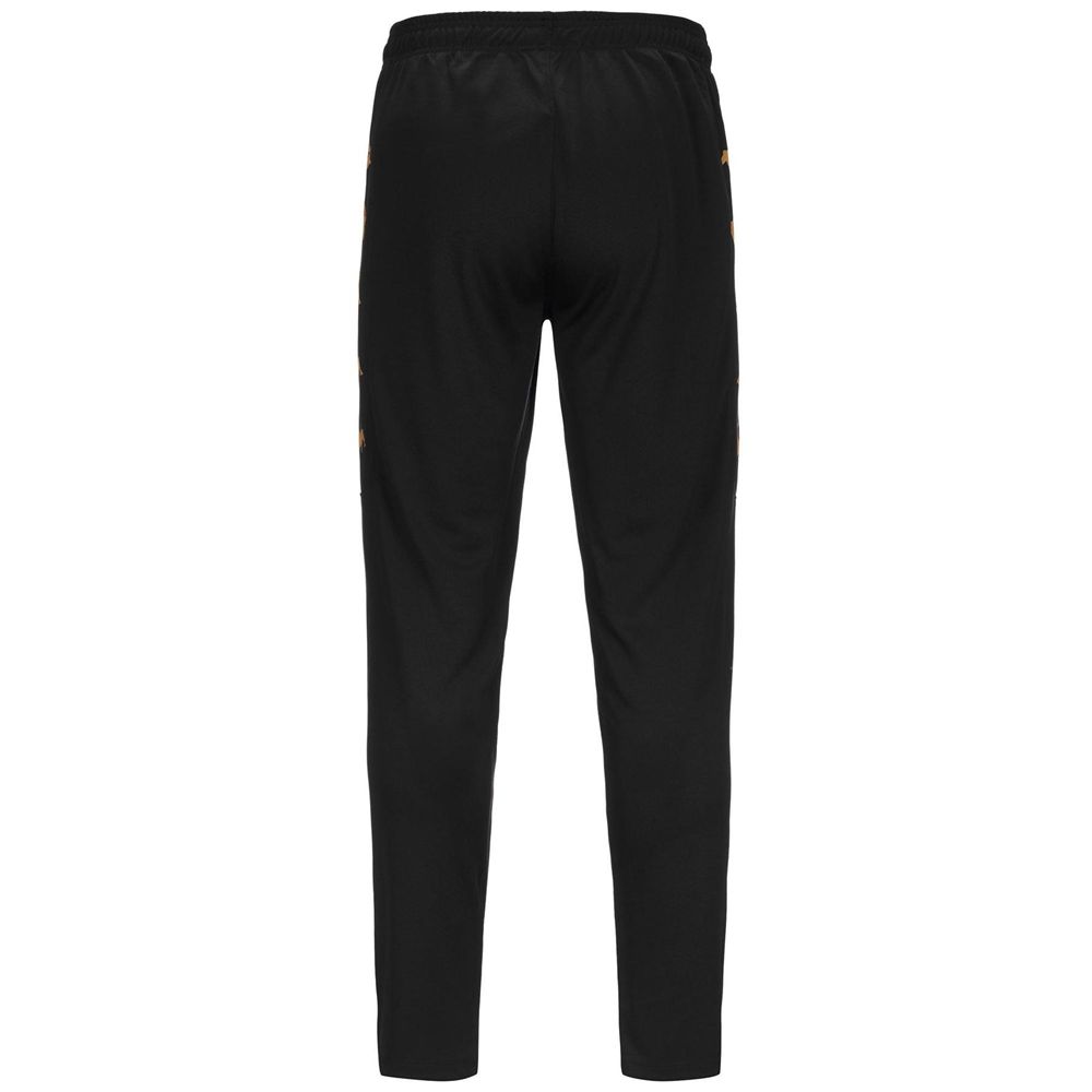 Men Kappa 4 Football Gaston Pants Black | 068279-ZGC