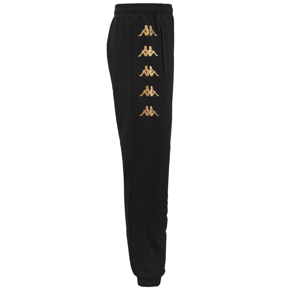 Men Kappa 4 Football Gaudo Pants Black | 526478-GXN