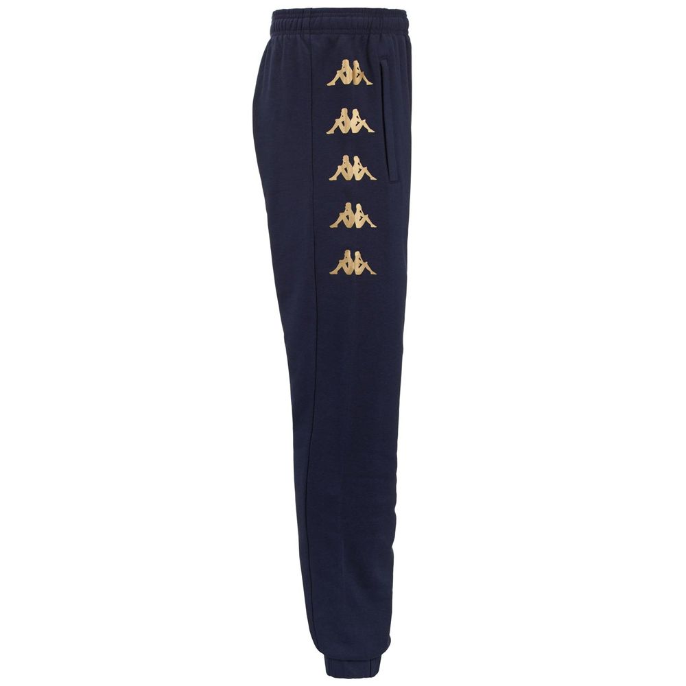 Men Kappa 4 Football Gaudo Pants Navy | 947125-JZK