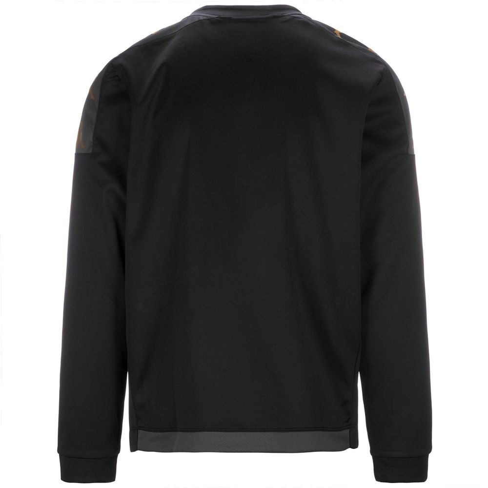 Men Kappa 4 Football Gaverno Sweater Black | 729653-ZBA