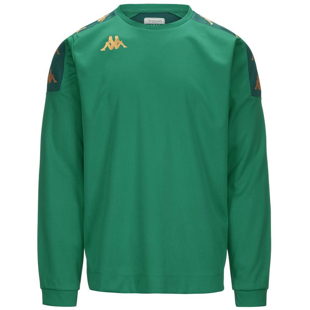 Men Kappa 4 Football Gaverno Sweater Green | 610374-HGP